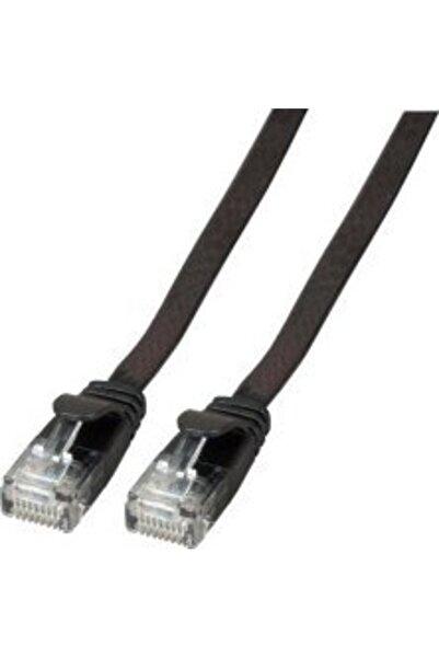 EFB Elektronik EFB RJ45 cablu patch plat U/UTP Cat.6A PVC 2.00m negru