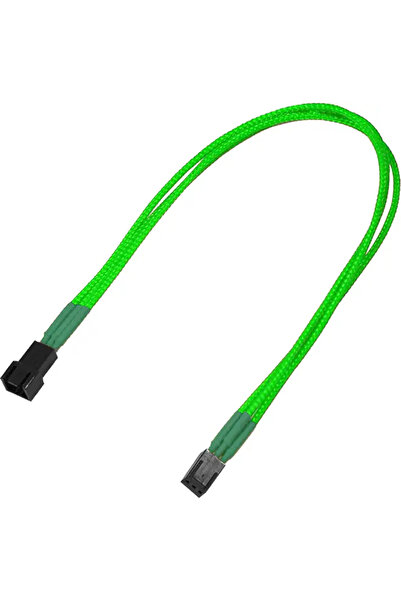 Nanoxia Kabel 3-Pin Verl√§ngerung, 30 cm, Single, neon-gr√ºn