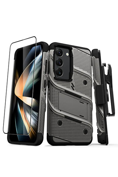 Zizo Seria BOLT - Husă de protecție Samsung Galaxy S23 cu sticlă 9H pentru ec...