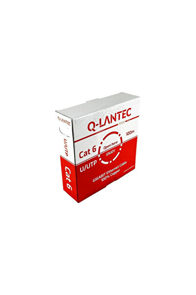 Q-LANTEC Kabel U/UTP kat.6, sieciowy, skrƒôtka, PVC, Eca 4PR, 1Gb/s (10Gb/s d...