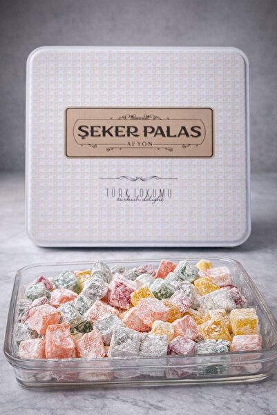 ŞEKER PALAS AFYON Karışık Meyveli Afyon Kuş Lokumu 1 kg - Minik Küp Nostaljik...