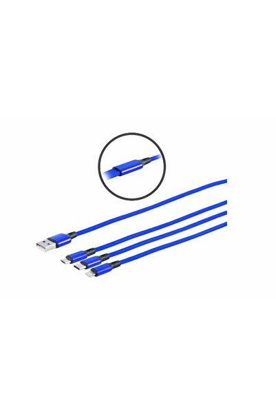 MicroConnect Cablu splitter USB-A cu mufe USB-C, USB Micro-B și Lightning, 1,...