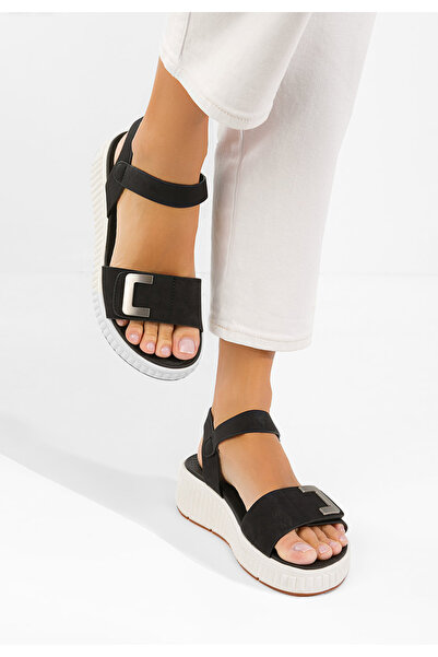B T Shoes Sandale cu platformă Cistela negre