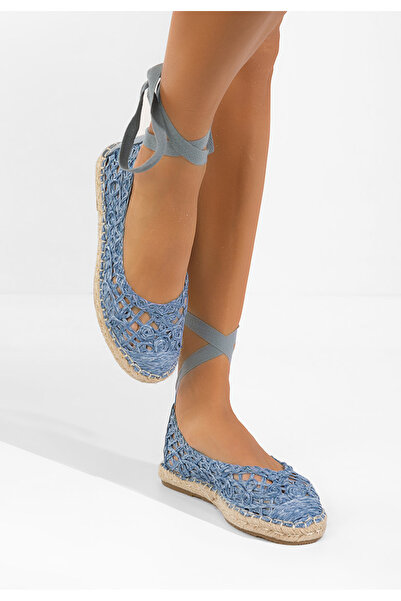 B T Shoes Kaddeia blue lace-up Espadrilles