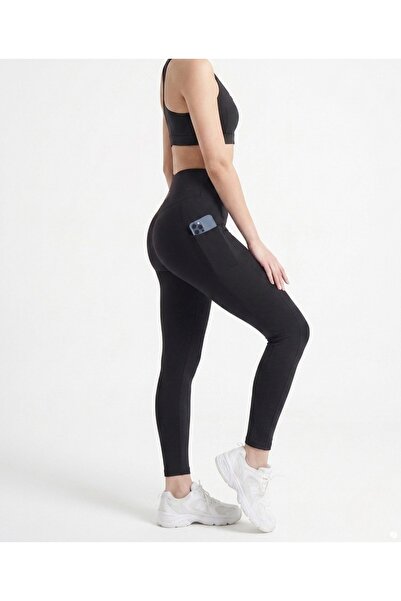 EMFURE Cepli Kız Çocuk Slim Fit Dar Kalıp Spor Tayt