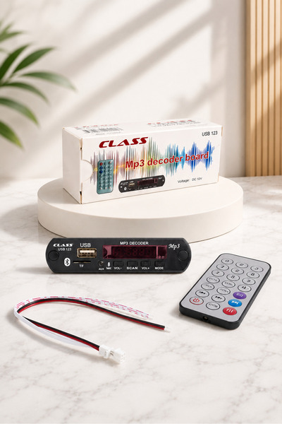Derwell TF-123 Bluetooth MP3 Decoder Kart USB SD AUX Ses Modülü