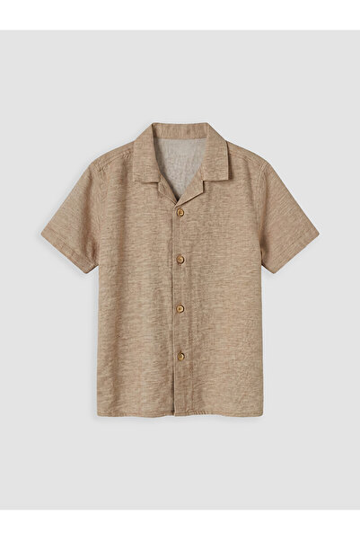LC Waikiki Nevavm Farklıya Resort Collar Boys' Shirt