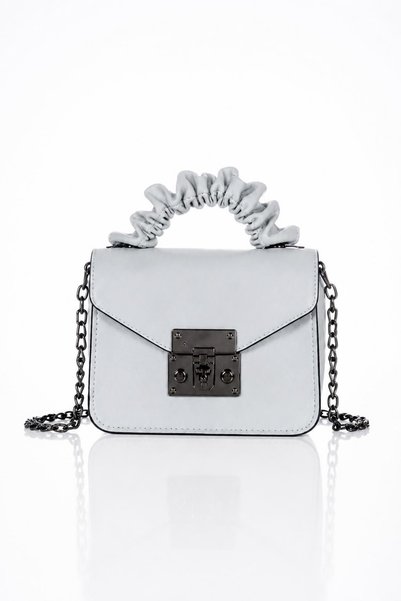 Bluewhs Women's Drawstring Handle Mini Shoulder Bag with Faux Leather Chain Strap