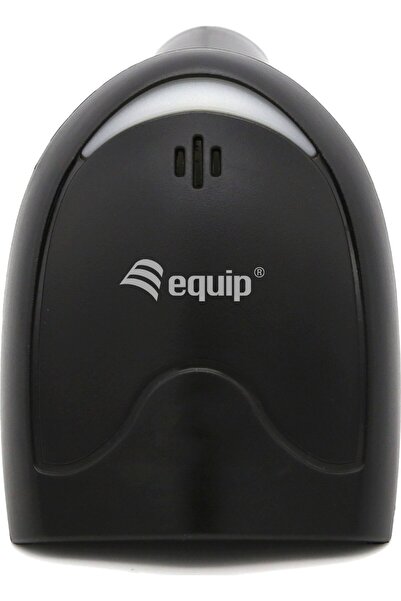 EQUIP Scanner de coduri de bare 1D Laser USB + Suport negru
