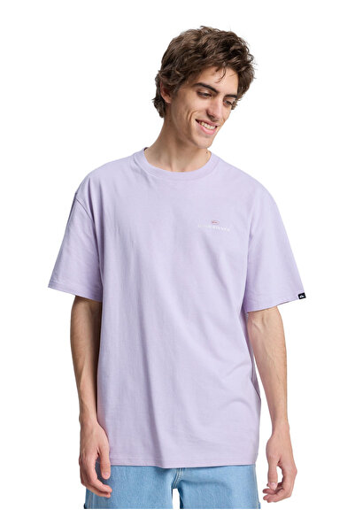 Quiksilver UPSIDE DOWN Mor Erkek T-Shirt