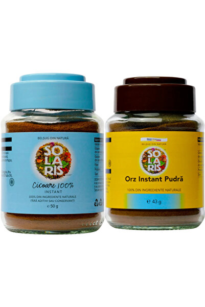 Solaris Plant Pachet Cafea "fara cofeina" din Cicoare & Orz 100%naturale, bor...