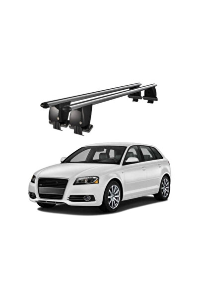 OEM Aluminum car trunk crossbars compatible with smooth roof Audi A3 8PA Spor...