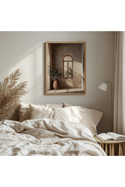 Tuba Decor Fereastră de masă cu ramă dintr-o singură bucată din lemn