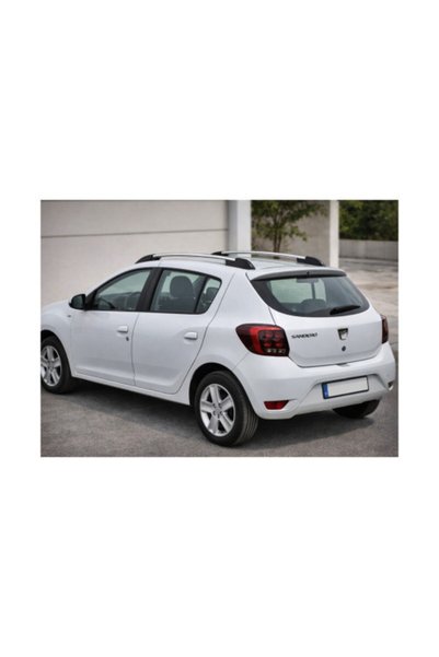 OEM Set bare portbagaj longitudinale aluminiu auto compatibile Dacia Sandero I si Sandero II 2007-2020, Negru