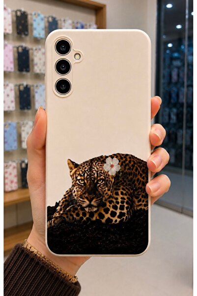 OVADA Samsung Galaxy A35/55 Uyumlu Leopar Desenli Silikon Telefon Kılıfı