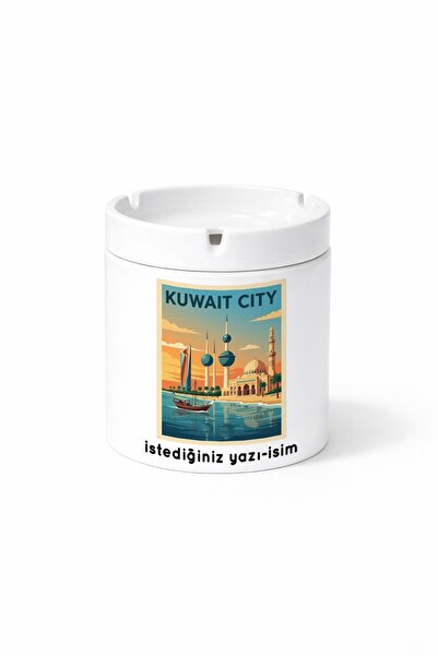 Kirbi Reklam هدية منفضة سجائر مطبوعة على الوجهين من Kuwait City - مدينة الكويت