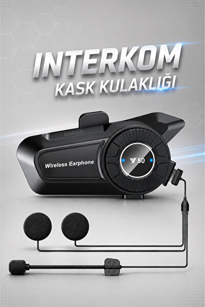 Abbruch Y50 Su Geçirmez Bluetooth Kask Kulaklığı Mikrofonlu İnterkom Müzik ve...