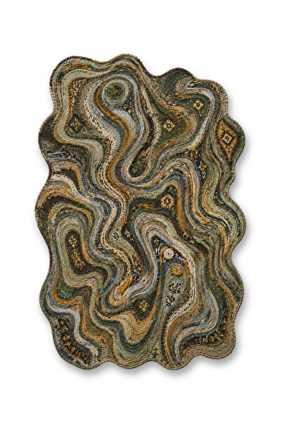 Rugs Modern Halı SDT Şekil Tema Desenli Modern Dokuma Taban Dekoratif Halı sd...