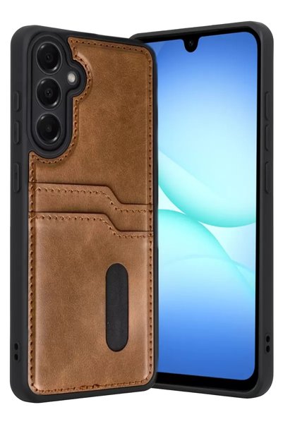 Generic Brand حافظة جلدية لـ Samsung Galaxy A57 5G Sara مع بطاقة عمل - تابا