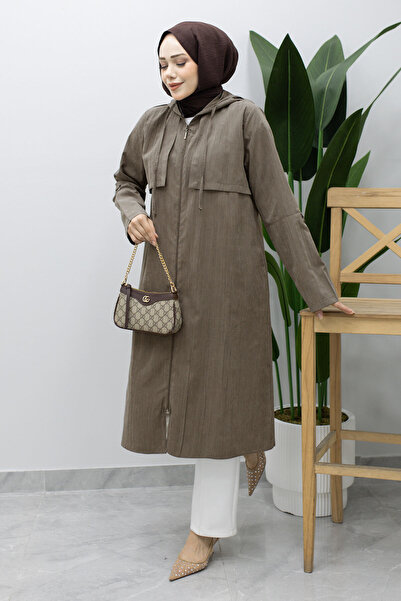 Tesettür Dünyası Zippered Cap with Cover Tsd260230 Mink