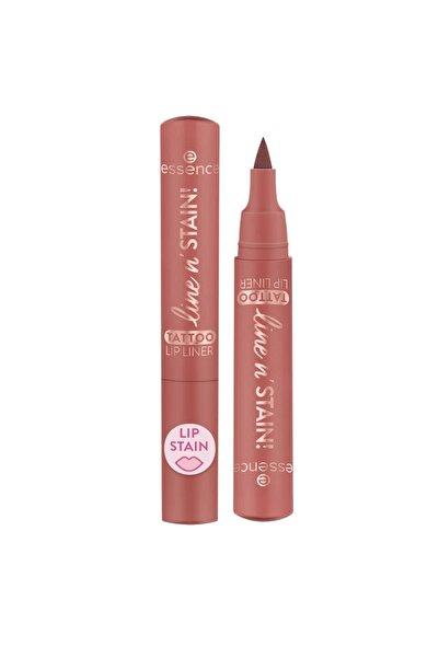 Essence Line n' Stain Tattoo, Contur de buze, 02, Maro Indispensabil, 2.5 ml