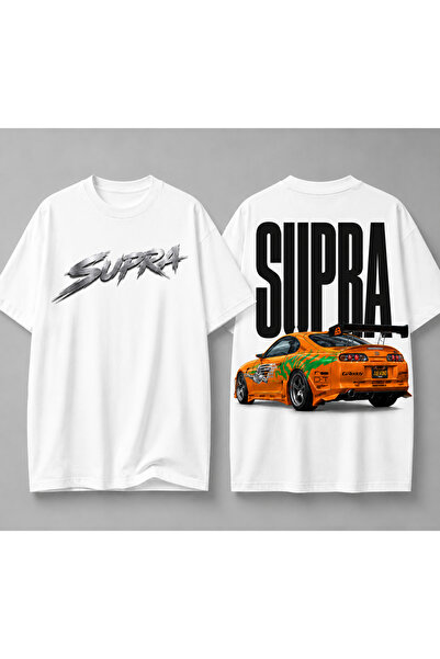 VODEXA Unisex Oversize T-Shirt Supra Printed 100% Cotton Large Size T-Shirt C...