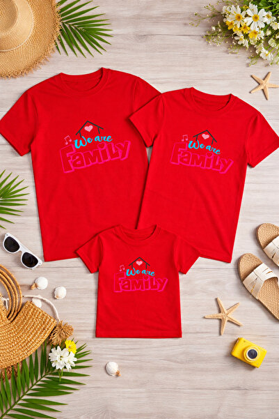 LORVEX Mother Father Child Combination T-Shirt Cotton Oversize Family Combina...