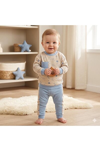 KapsülBebek 2-Piece Baby Tracksuit Set – 100% Cotton