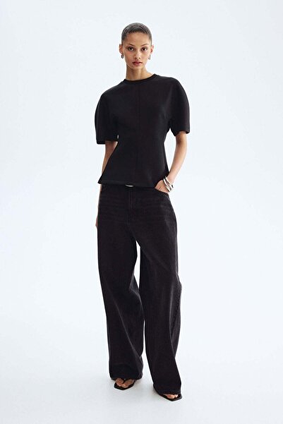 H&M Scuba peplum top