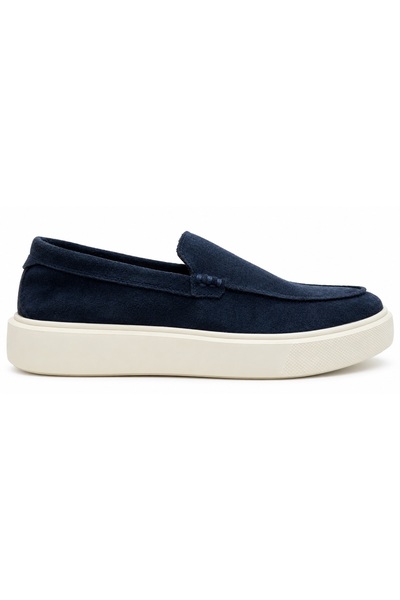 Lufian 111230309 Zayn Sneaker Men's Leather Shoes Dark Blue