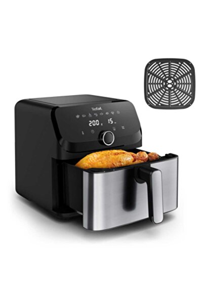 TEFAL مقلاة هوائية كبيرة سهلة الاستخدام، سعة 7.5 لتر، 8 برامج مسبقة الإعداد، طراز EY855D40