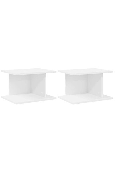 vidaxl Noptieră Alb 40 x 30 x 25 cm Lemn compozit