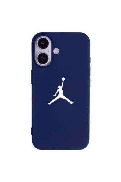 Casen iPhone 17 Lacivert Lansman Renkli Silikon Premium Basketbol Kılıf