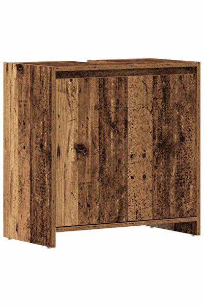 vidaxl Dulap pentru chiuvetă baie lemn vechi 60x33x60cm lemn prelucrat