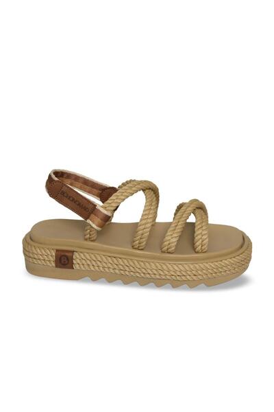 Bohonomad Tahiti Mid Platform Women's Sandals - Beige