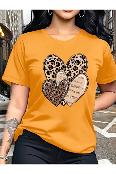 puolikuu Tricou unisex cu croială confortabilă, cu panglică și imprimeu dublu