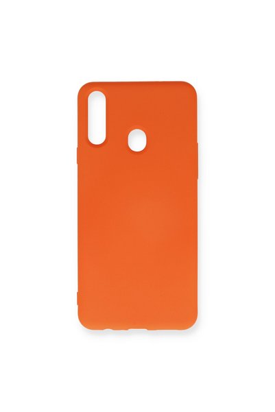 TakÇalıştır Samsung Galaxy A20S Compatible Case Nano Velvet Silicone - Orange