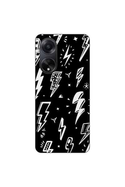 OEM Case compatible with Oppo A98 5G Silicon Gel Tpu Lightnings Pattern