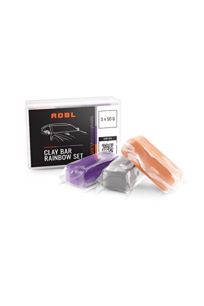 ADBL Set argila decontaminare agresiva/medie/blanda Clay Bar Rainbow Set 150g...