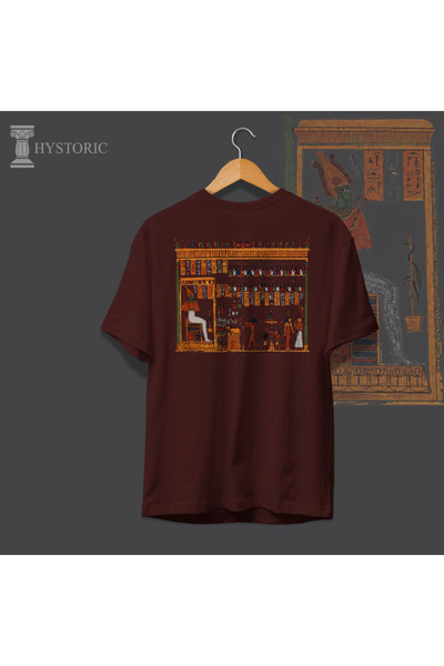 Hystoric Wear Egyptian Mythology Back Printed Oversize T-Shirt