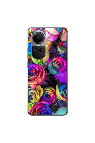 OEM Husa compatibila cu Oppo Reno10 5G Silicon Gel Tpu Model Trandafiri Colorati