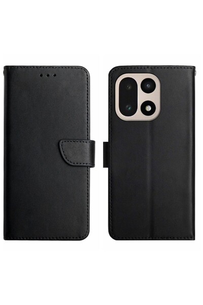 sscase Δερμάτινη Θήκη Πορτοφόλι Black (OnePlus 15 5G)