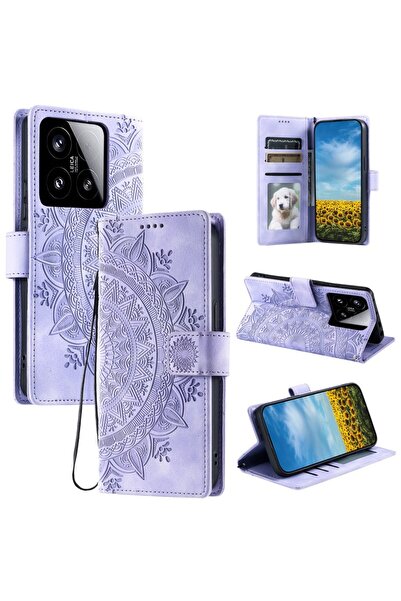 sscase Mandala Flower Θήκη Πορτοφόλι Purple (Xiaomi 15 5G)