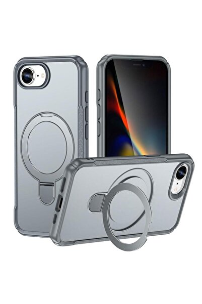 sscase MagSafe Σκληρή Θήκη με Δαχτυλίδι Grey (Apple iPhone 16e/17e)