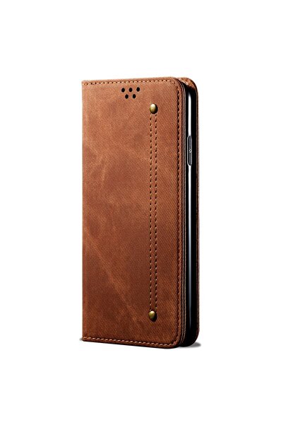 sscase Denim Texture Θήκη Βιβλίο Coffee (Realme 14 Pro 5G)