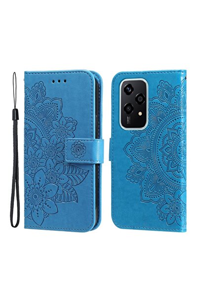 sscase 7-Petal Flowers Θήκη Πορτοφόλι Blue (Honor 200 Lite 5G)