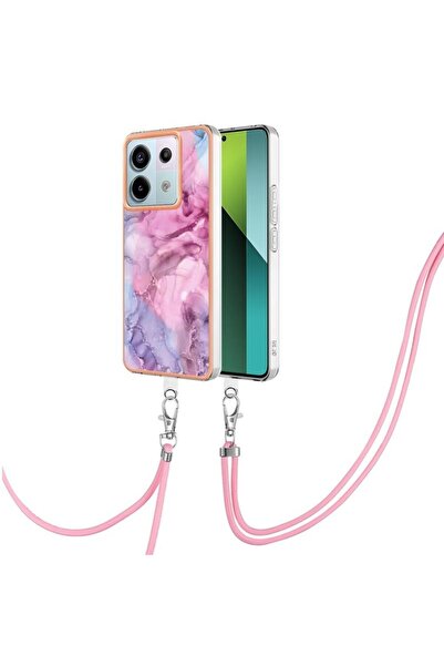 sscase Electroplating Θήκη Σιλικόνης με Λουράκι Pink (Xiaomi Redmi Note 13 Pr...