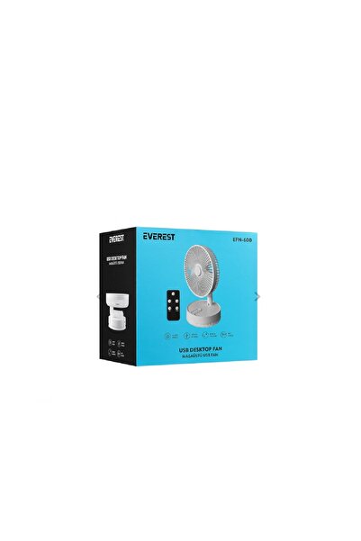Midcom Everest EFN-600 Beyaz 2000mAh 8 Inch 4 Kademeli 1500RPM Hız Katlanabil...