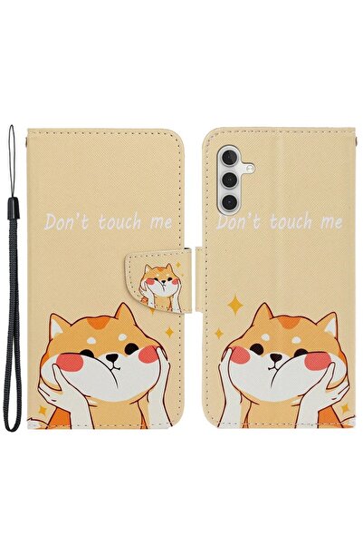 sscase Colored Drawing Θήκη Πορτοφόλι Akita Dog (Samsung Galaxy A25 5G)
