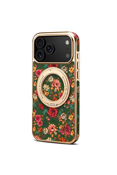 sscase Floral MagSafe Σκληρή Θήκη με Δαχτυλίδι Green (Apple iPhone 17 Pro)